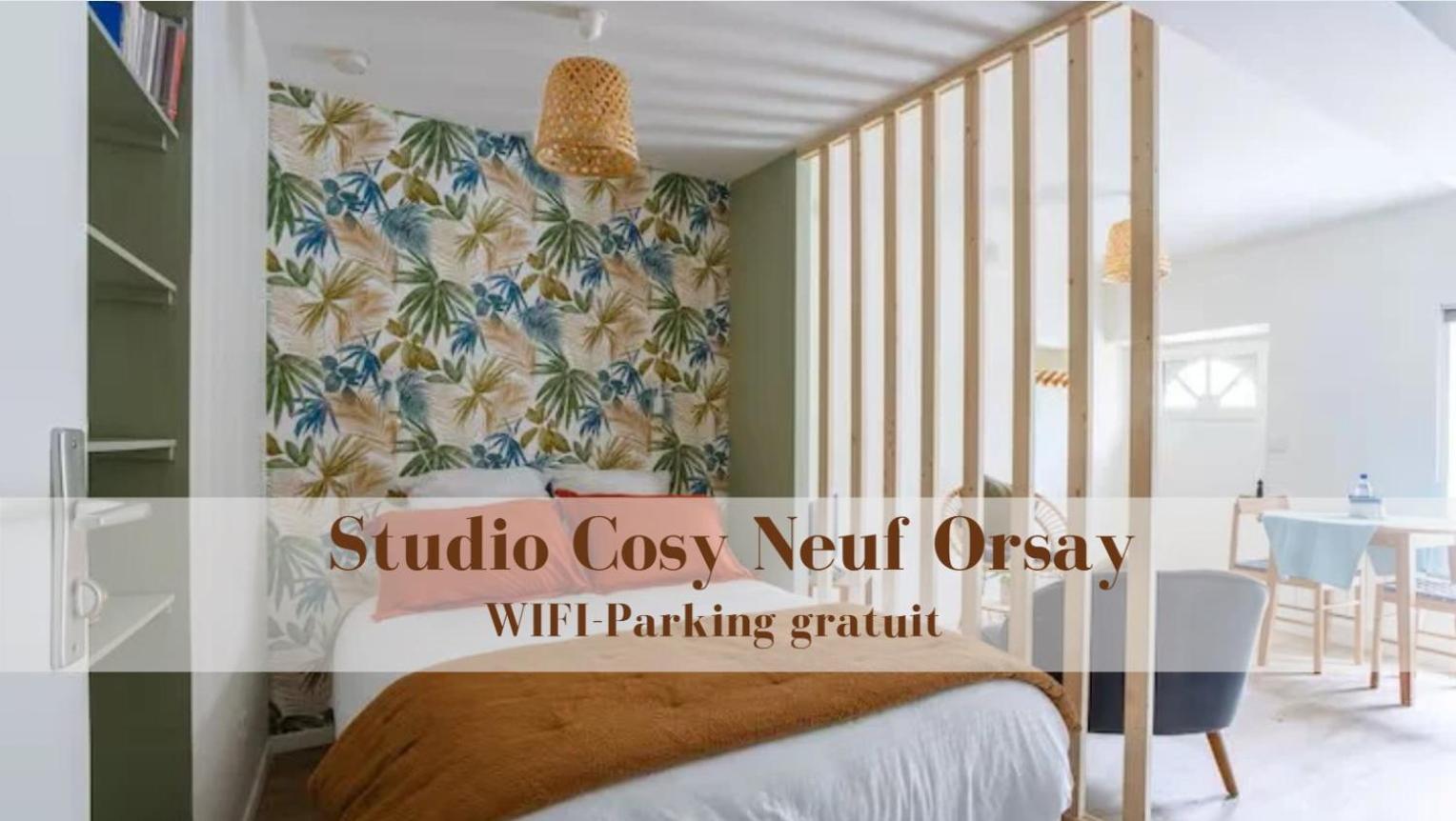 Studio Cosy Neuf - Fibre - Parking Gratuit - Proche Ecoles Et Entreprises Orsay Esterno foto